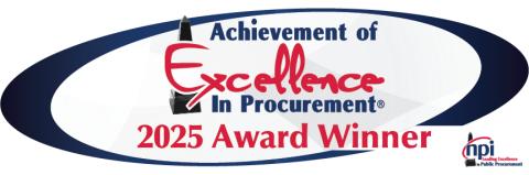 Achievement of Excellence in Procurement Award graphic